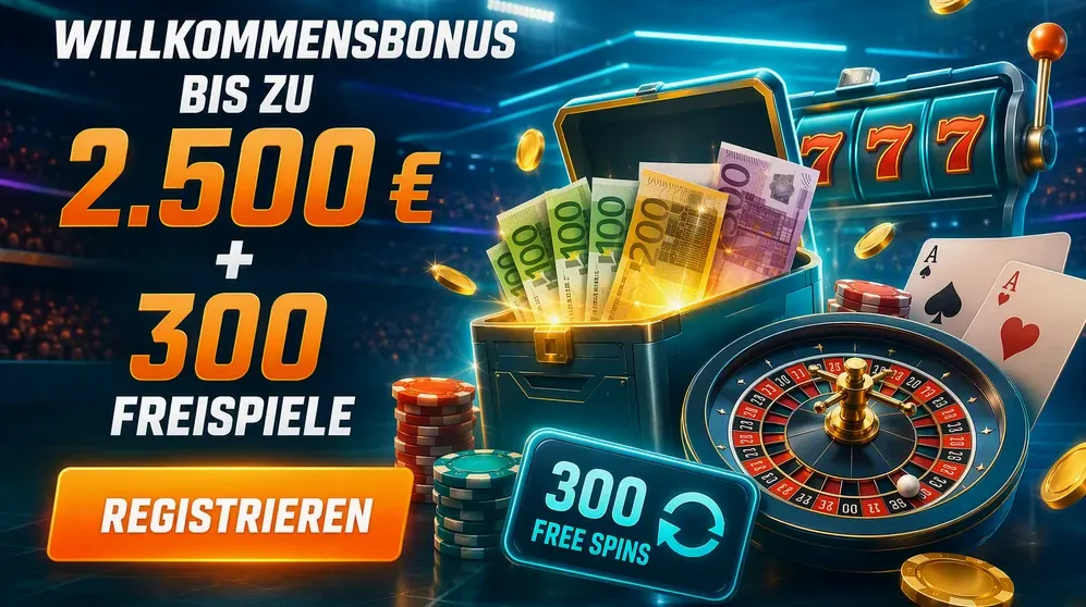 Bonustabelle mit Euroscheinen und Freispielsymbolen