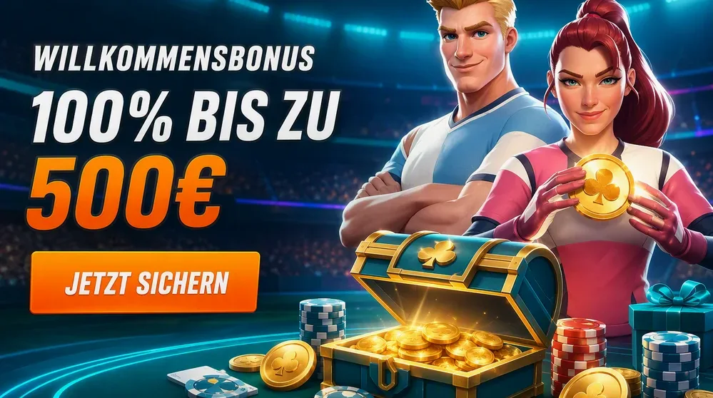 Smartphone mit Casino-Interface auf dem Bildschirm